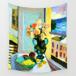 Henri Matisse Roses by the Window Wall Tapestry