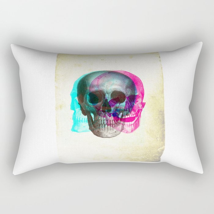 Stereoscopic Skull Rectangular Pillow