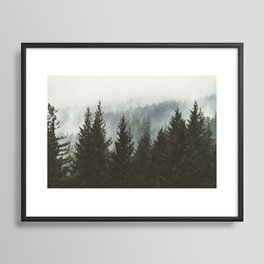 Forest Fog Mountain IV - Wanderlust Nature Photography Framed Art Print