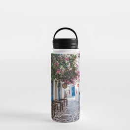 Santorini, Greece, Vacation Water Bottle