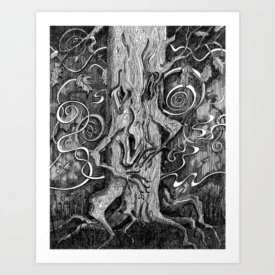 Tree Hugger Art Print