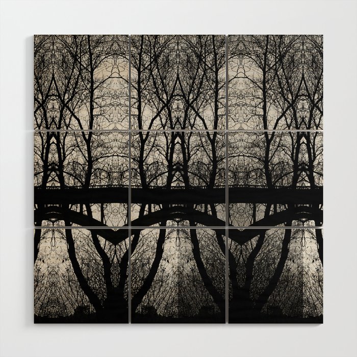 Gothic Trees Wood Wall Art