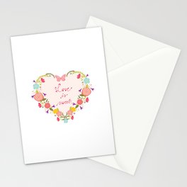 Love is Sweet Stationery Cards