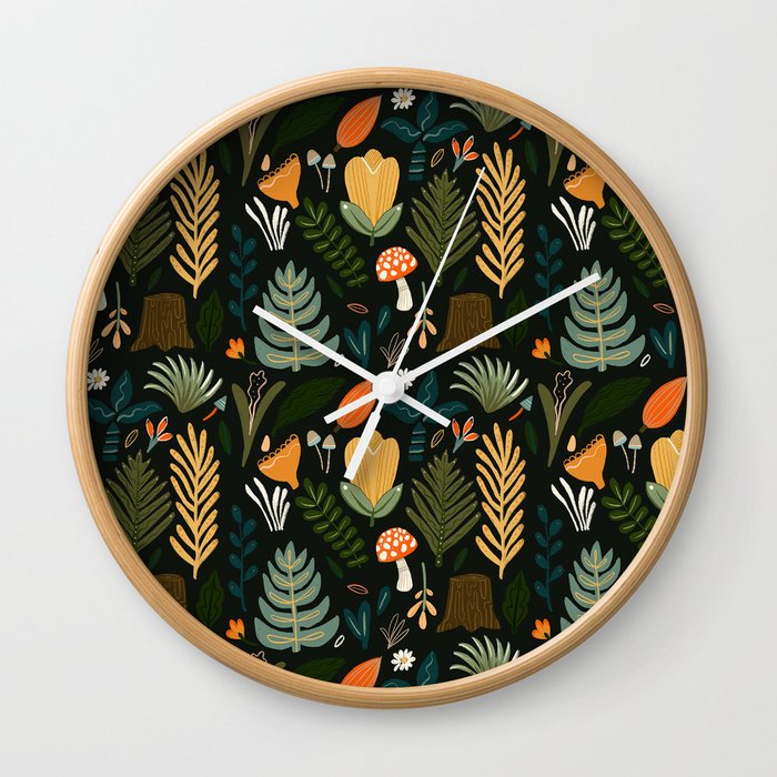 FOREST PATTERN Wall Clock
