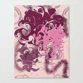 Lil Pink Monsters Canvas Print