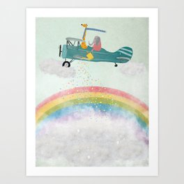 creating rainbows Art Print