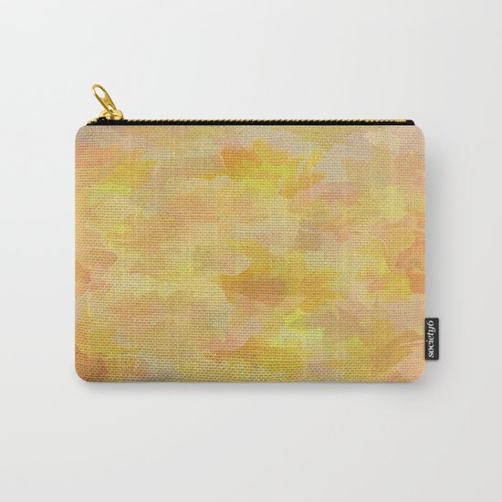 Floating Flowers Painterly Abstract Carry-All Pouch