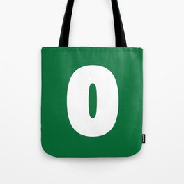 0 (White & Olive Number) Tote Bag