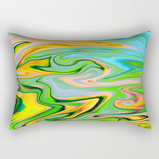 Marbled XIV Rectangular Pillow