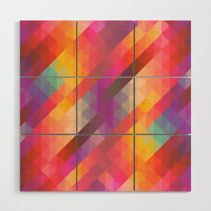 Colorful Power Wood Wall Art