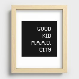 good kid m.AA.d city Recessed Framed Print