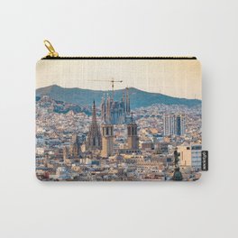 Spain Photography - Barcelona Under The Orange Sky Carry-All Pouch