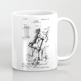 Microscope Patent / Microscope Art gifts / Microscope Patent Illustration Coffee Mug