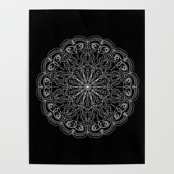 Download Mandala Exhibits Radial Balance Spiritual And Ritual Symbol Poster By Hila1 Society6