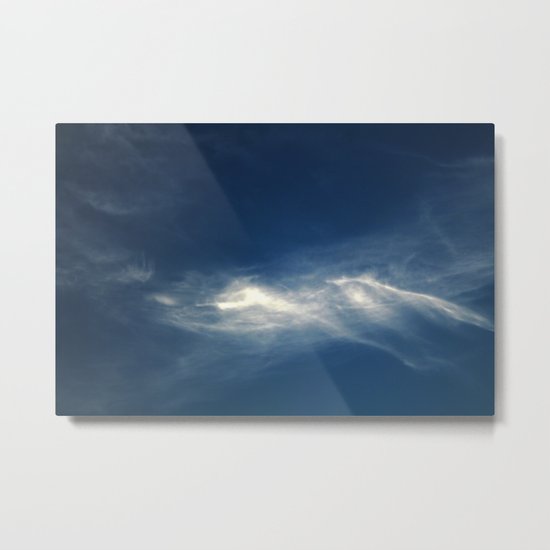 White mountains in the sky Metal Print