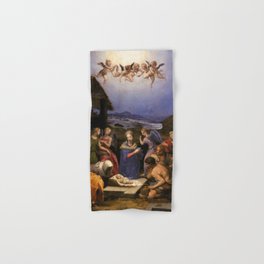 Angelo Bronzino - Adoration of the Shepherds Hand & Bath Towel