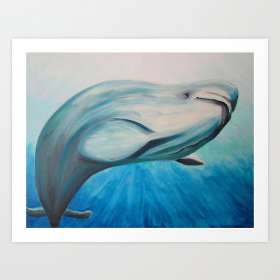 Beluga Art Print