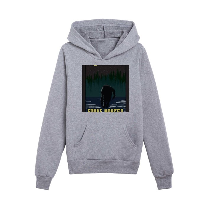 Fouke Monster | midnight Kids Pullover Hoodie