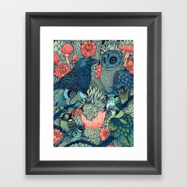 Cosmic Egg Gerahmter Kunstdruck | Fauna, Sparrow, Succulents, Nature, Drawing, Pigeon, Ink, Illustration, Curated, Floral 