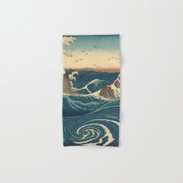 Vintage poster - Japanese Wave Hand & Bath Towel