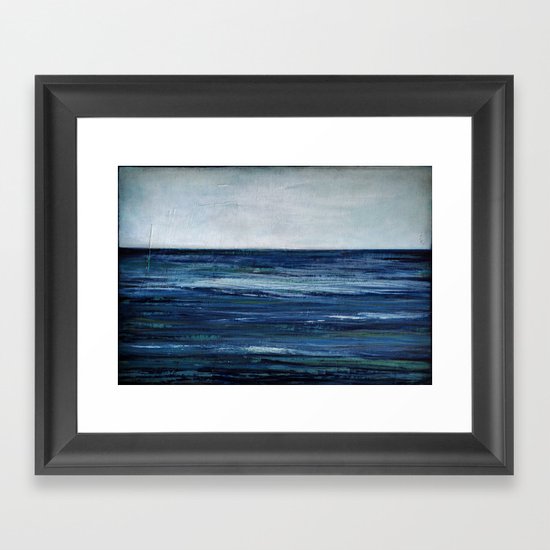 abstract seascape Framed Art Print
