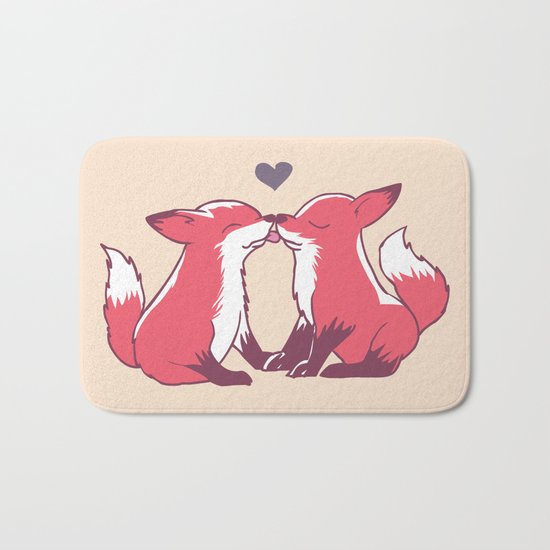 Fox Kisses Bath Mat