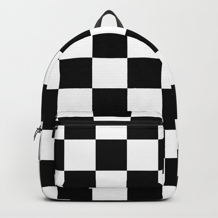 Black & White Checker Checkerboard Checkers Backpack