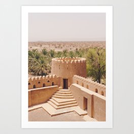 Jabreen Castle Tower in Bahla, Oman Art Print