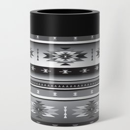 Black & White Western Pattern Can Cooler