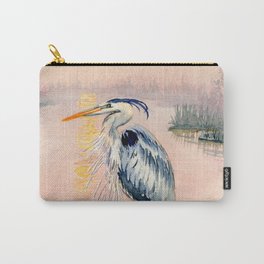 Great Blue Heron at Sunset Carry-All Pouch