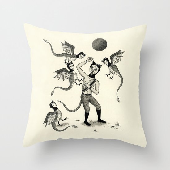Wings and Talons Throw Pillow