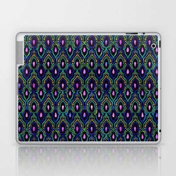 arabesque islamic watercolor pattern Laptop & iPad Skin