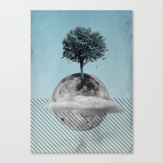 This Is How We Walk On The Moon Canvas Print