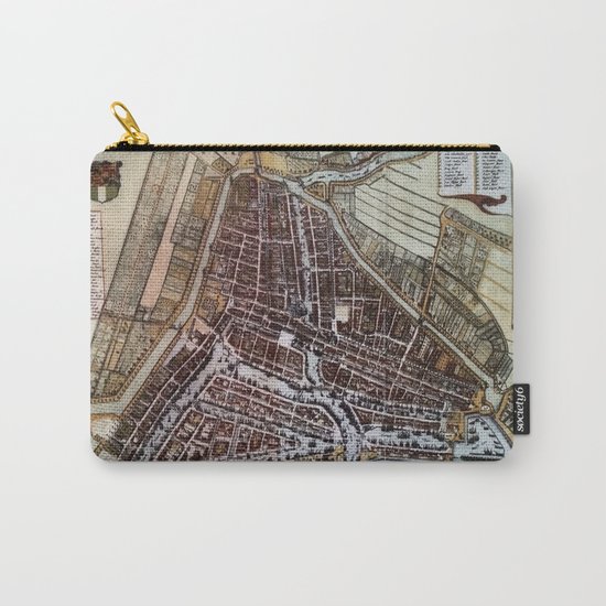 Replica city map of Rotterdam 1652 Carry-All Pouch