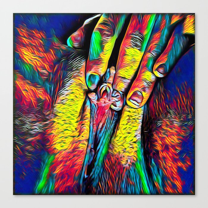 4246s Res Abstract Pop Color Erotic Explicit Clitteral Psychedelic Yoni Self Love Canvas Print By Artonline Society6