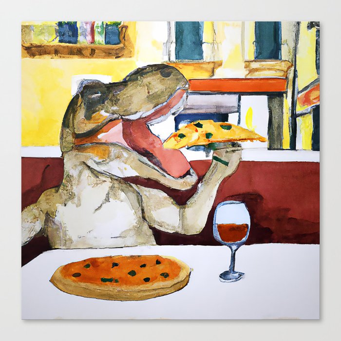 T-Rex in Italy Canvas Print