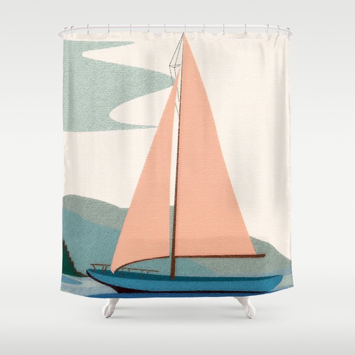 Come Sail Away With Me Shower Curtain