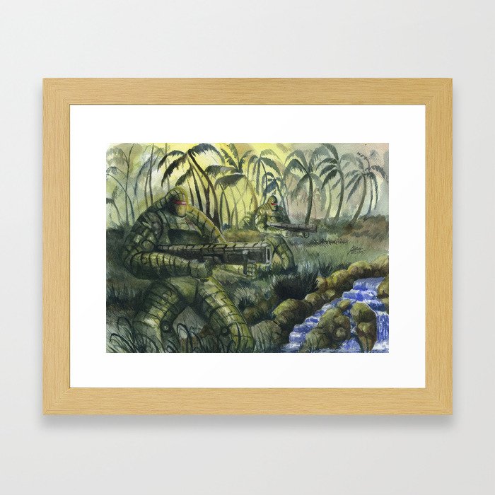 Jungle Patrol Framed Art Print