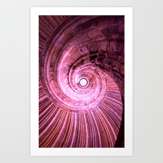 Sand stone spiral staircase Art Print