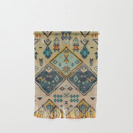 Boho Oriental Traditional Berber Handmade Moroccan Fabric Style Wall Hanging