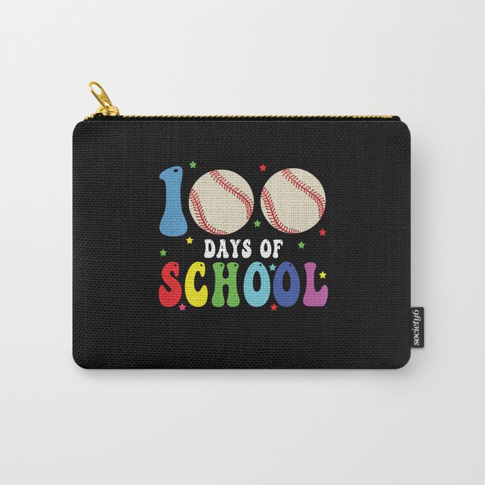 Days Of School 100th Day 100 Baseball Softball Carry-All Pouch
