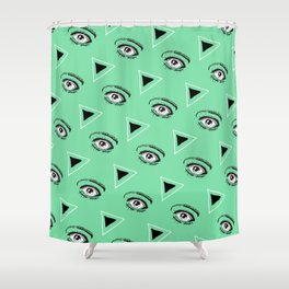 Eye Triangle Shower Curtain