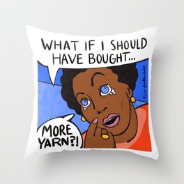 Even More Yarn Throw Pillow