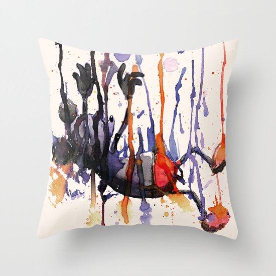 Falling Throw Pillow