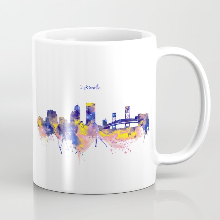 Jacksonville Skyline Silhouette Coffee Mug