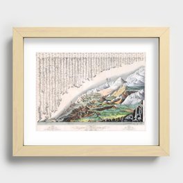 Rivers and Mountains of the World (1829) Recessed Framed Print