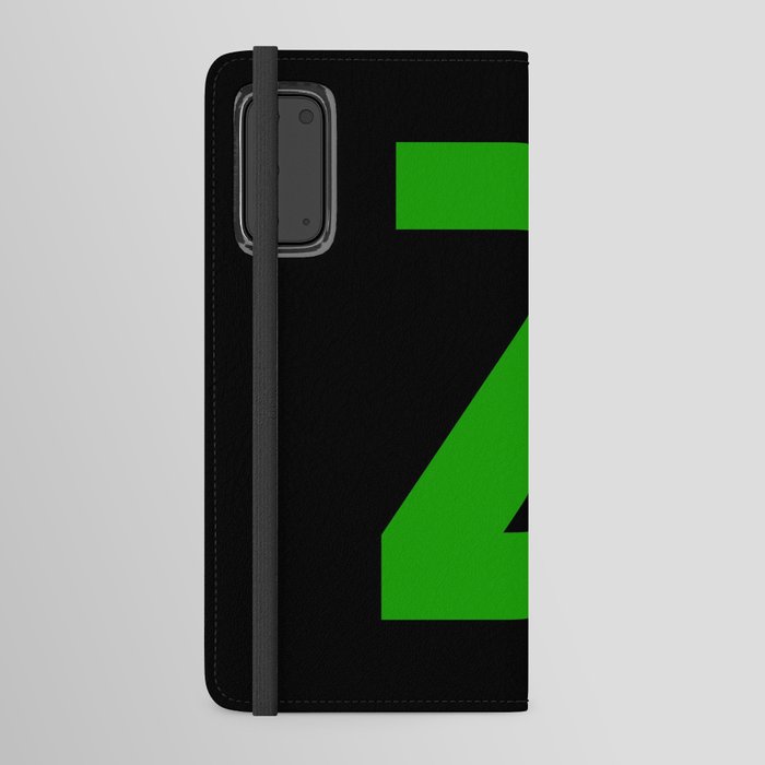 Letter Z (Green & Black) Android Wallet Case