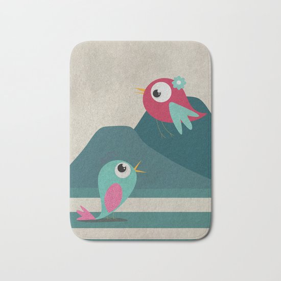 birds 3 Bath Mat