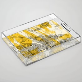 San Bernardino USA City Map - Minimal Painting Acrylic Tray