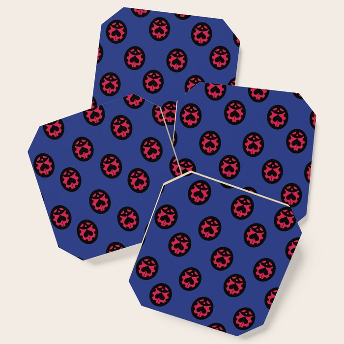 Jojo Giorno Giovanna Pattern Manga Ver Coaster By Abylsit